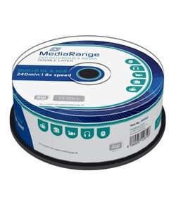 MEDIARANGE DVD+R DUAL LAYER 240' 8.5GB 8X CAKE BOX X 25 (MR469)