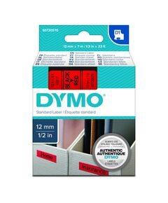 ΤΑΙΝΊΑ ΕΤΙΚΕΤΟΓΡΆΦΟΥ DYMO STANDARD 45017 12 MM X 7 M (ΜΑΎΡΑ ΓΡΆΜΜΑΤΑ ΣΕ ΚΌΚΚΙΝΟ ΦΌΝΤΟ) (S0720570) (DYMO45017)