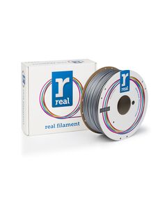 REAL PLA 3D PRINTER FILAMENT - SILVER - SPOOL OF 1KG - 2.85MM (REALPLASILVER1000MM3)