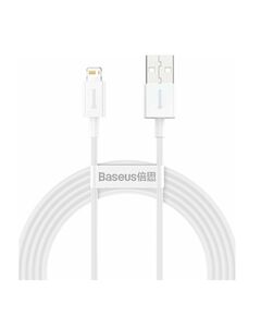 BASEUS LIGHTNING SUPERIOR SERIES CABLE, FAST CHARGING, DATA 2.4A, 1M WHITE (CALYS-A02) (BASCALYS-A02)