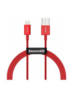 BASEUS LIGHTNING SUPERIOR SERIES CABLE, FAST CHARGING, DATA 2.4A, 1M RED (CALYS-A09) (BASCALYS-A09)