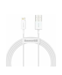BASEUS LIGHTNING SUPERIOR SERIES CABLE, FAST CHARGING, DATA 2.4A, 1.5M WHITE (CALYS-B02) (BASCALYS-B02)