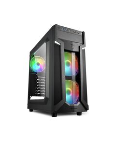 SHARKOON VG6-W RGB GAMING MIDI TOWER COMPUTER CASE BLACK (17581247) (SHR17581247)