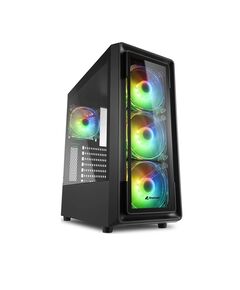 SHARKOON TK4 RGB GAMING MIDI TOWER COMPUTER CASE BLACK (25931010) (SHR25931010)