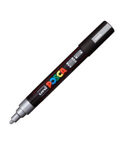 UNI-BALL ΜΑΡΚΑΔΟΡΟΙ POSCA PC-5M MEDIUM SILVER (PC5MMSLV) (UNIPC5MMSLV)