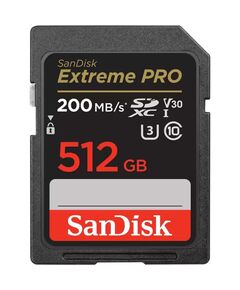SANDISK EXTREME PRO SDXC 512GB CLASS 10 U3 V30 UHS-I