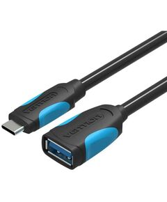 VENTION USB 3.0 A FEMALE TO TYPE-C MALE OTG CABLE 0.1M BLACK (VAS-A51-B010) (VENVAS-A51-B010)