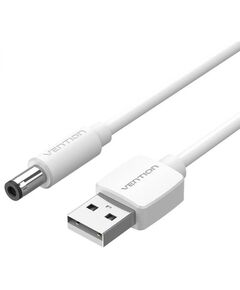 VENTION USB TO DC 5.5MM BARREL JACK POWER CABLE 1M WHITE TUNING FORK TYPE (CEYWF) (VENCEYWF)