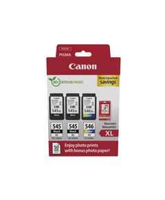 CANON ΜΕΛΆΝΙ INKJET PG-545XLX2/CL-546XL PH. VALUE PACK (8286B015) (CANCL-546XLPVP)