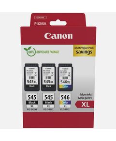 CANON ΜΕΛΆΝΙ INKJET PG-545XLX2/CL-546XL MULTIPACK (8286B013) (CANCL-546XLMP)