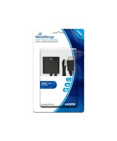 ΚΑΛΏΔΙΟ MEDIARANGE HDMI/VGA CONVERTER WITH 3.5MM. AUDIO SOCKET BLACK (MRCS167)