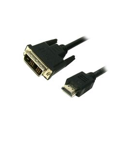 ΚΑΛΏΔΙΟ MEDIARANGE HDMI/DVI GOLD-PLATED (24+1 PIN) 2.0M BLACK (MRCS118)