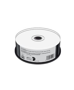 MEDIARANGE CD-R 700MB|80MIN 52X SPEED, INKJET FULLSURFACE PRINTABLE, BLACK DYE, CAKE 25 (MR241)