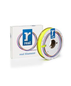 REAL PETG 3D PRINTER FILAMENT - TRANSLUCENT YELLOW - SPOOL OF 0.5KG - 2.85MM (REALPETGTYELLOW500MM285)