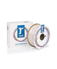REAL PETG RECYCLED 3D PRINTER FILAMENT -WHITE - SPOOL OF 1KG -1.75MM (REALPETGRWHITE1000MM175)