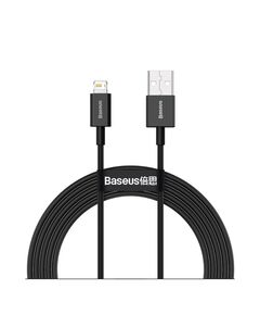 BASEUS LIGHTNING SUPERIOR SERIES CABLE, FAST CHARGING, DATA 2.4A, 2M BLACK (CALYS-C01) (BASCALYS-C01)