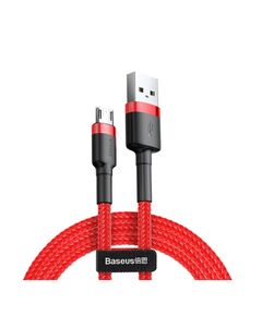 BASEUS CAFULE BRAIDED USB 2.0 TO MICRO USB CABLE ΚΌΚΚΙΝΟ 2M (CAMKLF-C09) (BASCAMKLFC09)