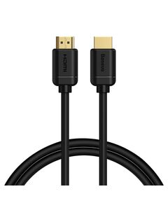 BASEUS 2X HDMI 2.0 4K 60HZ CABLE HDR 18GBPS 1M BLACK (CAKGQ-A01) (BASCAKGQ-A01)