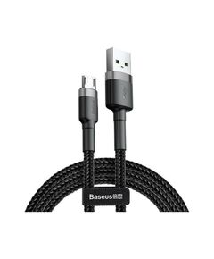 BASEUS CAFULE MICRO USB CABLE 2.4A 1M GRAY + BLACK (CAMKLF-BG1) (BASCAMKLF-BG1)