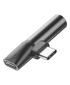 BASEUS AUDIO ADAPTER USB-C TO MINI JACK 3.5MM + USB-C BLACK (CATL41-01) (BASCATL41-01)