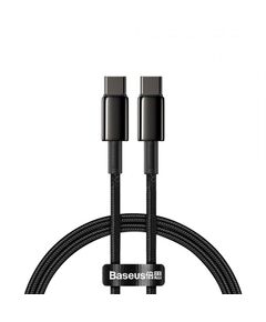 BASEUS TUNGSTEN GOLD CABLE TYPE-C TO TYPE-C 100W 1M BLACK (CATWJ-01) (BASCATWJ-01)
