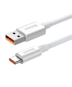 BASEUS CABLE USB TO USB-C SUPERIOR 100W 2M WHITE (P10320102214-03) (BASP10320102214-03)