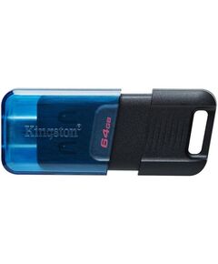KINGSTON DATATRAVELER 80Μ 64GB USB 3.2 STICK BLACK (DT80M/64GB) (KINDT80M-64GB)