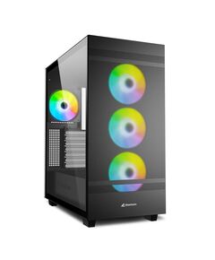SHARKOON REBEL C50 RGB GAMING FULL TOWER ΚΟΥΤΊ ΥΠΟΛΟΓΙΣΤΉ ΜΕ ΠΛΑΪΝΌ ΠΑΡΆΘΥΡΟ ΜΑΎΡΟ (REBELC50BRGB) (SHRREBELC50BRGB)