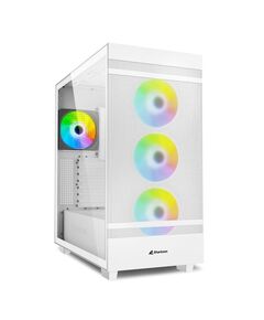 SHARKOON REBEL C50 RGB GAMING FULL TOWER ΚΟΥΤΊ ΥΠΟΛΟΓΙΣΤΉ ΜΕ ΠΛΑΪΝΌ ΠΑΡΆΘΥΡΟ ΛΕΥΚΌ (REBELC50WRGB) (SHRREBELC50WRGB)