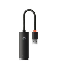 BASEUS LITE SERIES USB TO RJ45 NETWORK ADAPTER, 100MBPS BLACK (WKQX000001) (BASWKQX000001)