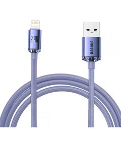BASEUS CRYSTAL SHINE BRAIDED USB TO LIGHTNING CABLE ΜΩΒ 2M  (CAJY000105) (BASCAJY000105)