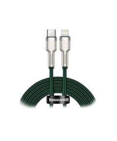 BASEUS CAFULE METAL BRAIDED USB-C TO LIGHTNING CABLE 20W ΠΡΆΣΙΝΟ 2M  (CATLJK-B06) (BASCATLJK-B06)