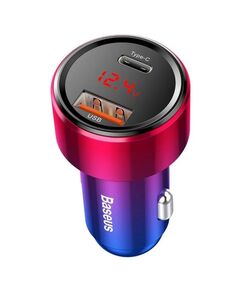 BASEUS ΦΟΡΤΙΣΤΉΣ ΑΥΤΟΚΙΝΉΤΟΥ ΠΟΛΎΧΡΩΜΟΣ MAGIC CAR CHARGER QC 4.0 PD ΜΕ ΘΎΡΕΣ: 1XUSB 1XTYPE-C (CCMLC20C-09) (BASCCMLC20C-09)