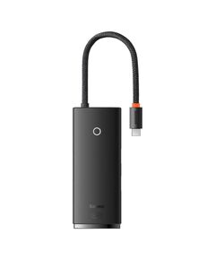 BASEUS LITE SERIES USB-C DOCKING STATION ΜΕ HDMI PD ΜΑΎΡΟ (WKQX050101) (BASWKQX050101)