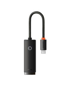 BASEUS NETWORK ADAPTER LITE SERIES USB-C TO RJ45 BLACK (WKQX000301) (BASWKQX000301)