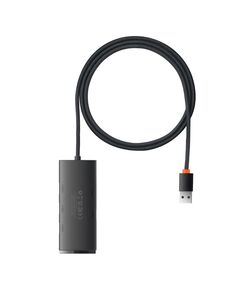 BASEUS HUB 4IN1 LITE SERIES USB TO 4X USB 3.0, 1M BLACK (WKQX030101) (BASWKQX030101)