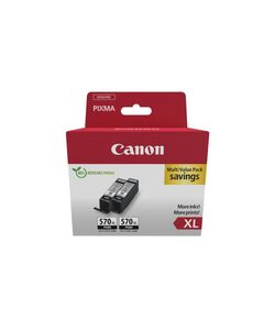 CANON ΜΕΛΆΝΙ INKJET PGI-570XL TWIN PACK BLACK (0318C010) (CANPGI-570XLTP)