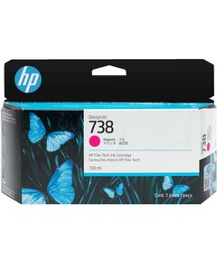 HP ΜΕΛΆΝΙ INKJET NO.738 130-ML MAGENTA DESIGNJET (498N6A) (HP498N6A)