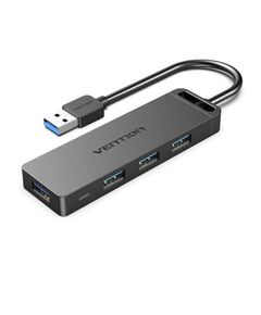 VENTION 4-PORT USB 3.0 HUB WITH POWER SUPPLY 0.15M BLACK (CHLBB) (VENCHLBB)