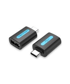 VENTION TYPE-C MALE TO USB 2.0 FEMALE OTG ADAPTER BLACK PVC TYPE (CDTB0) (VENCDTB0)