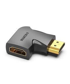 VENTION HDMI 90° MALE TO FEMALE VERTICAL FLAT ADAPTER BLACK (AIPB0) (VENAIPB0)