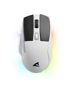 SHARKOON SGM50W ΑΣΎΡΜΑΤΟ RGB GAMING ΠΟΝΤΊΚΙ 6400 DPI ΛΕΥΚΌ (SGM50W) (SHRSGM50W)