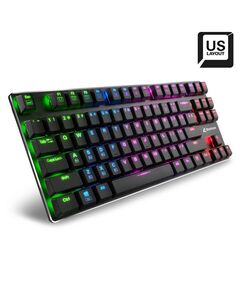 SHARKOON PUREWRITER TKL RGB GAMING ΜΗΧΑΝΙΚΌ ΠΛΗΚΤΡΟΛΌΓΙΟ TENKEYLESS ΜΕ KAILH RED ΔΙΑΚΌΠΤΕΣ ΚΑΙ RGB ΦΩΤΙΣΜΌ ΑΓΓΛΙΚΌ US (PUWRTKLRGBRD) (SHRPUWRTKLRGBRD)