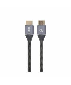 GEMBIRD HDMI 1.4 BRAIDED CABLE HDMI MALE - HDMI MALE 2M ΜΑΎΡΟ (CCBP-HDMI-2M) (GEMCCBP-HDMI-2M)