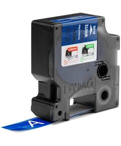 ΤΑΙΝΊΑ ΕΤΙΚΕΤΟΓΡΆΦΟΥ DYMO IND RHINO TAPE VINYL WHITE ON BLUE 19MM (1805417) (DYM1805417)