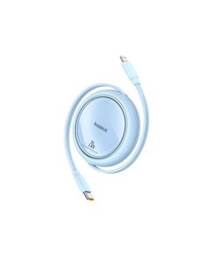 BASEUS RETRACTABLE USB-C TO LIGHTNING CABLE 20W ΜΠΛΕ 1M (P10364501311-00) (BASP10364501311-00)