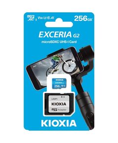 KIOXIA EXCERIA G2 MICROSDXC 256GB CLASS 10 U3 V30 UHS-I ΜΕ ΑΝΤΆΠΤΟΡΑ (LMEX2L256GG2) (KIOLMEX2L256GG2)