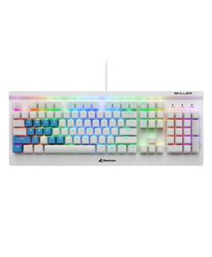 SHARKOON SKILLER SGK3 WHITE WHITE US-LAYOUT KAILH BLUE (32174) (SHR32174)
