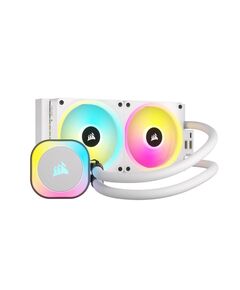 CORSAIR ICUE LINK H100I RGB WHITE AIO 240MM RADIATOR LIQUID CPU COOLER (CW-9061005-WW) (CORCW-9061005-WW)