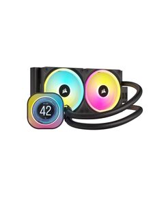 CORSAIR ICUE LINK H100I LCD AIO 240MM RADIATOR LIQUID CPU COOLER 277MM X 120MM X 27MM RADIATOR (CW-9061007-WW) (CORCW-9061007-WW)